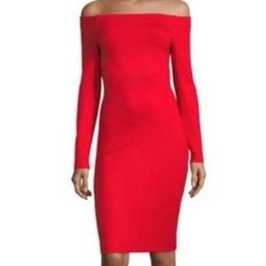 L’Agence Daphne Red Body Dress
